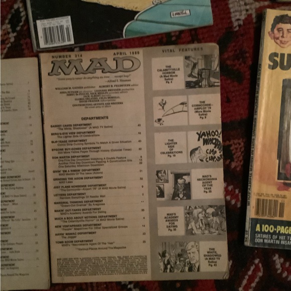 7 x Vintage 80’s MAD Magazines - Picture 5 of 8